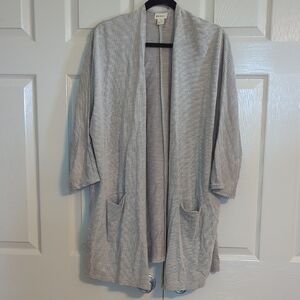 DONNI Gray Cardigan Sweater with Relaxed Fit
